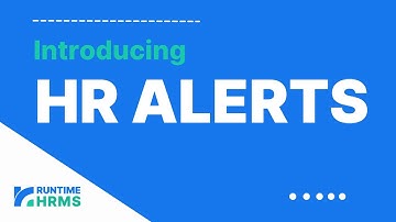 Introducing HR Alerts - Automatically send warning letters to employees based on attendance