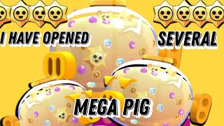 Best mega piggy bank opening? 😱  | Many awards! | Brawl stars | What  am i doing | #brawlstars