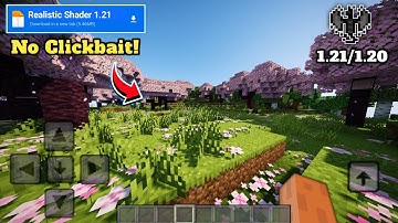 Realistic shader for Minecraft PE 1.21 || For low end devices MCPE || No clickbait!