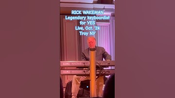 Rare short! RICK WAKEMAN Live! Keyboard genius from YES tickling the ivories in Troy, NY, Oct. 2024