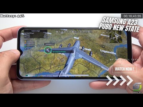 Samsung Galaxy A23 test game PUBG New State