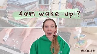 4am market wake up | making scrunchies and bows for OCT weekend markets in Melbourne VLOG111