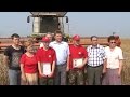 Тысячу тонн зерна первым в области намолотил экипаж из Солигорского района