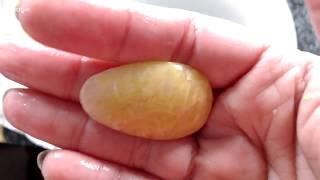 336 Clay with me - making faux gemstones using Pardo jewelry clay part 6 faux yellow calcite screenshot 4