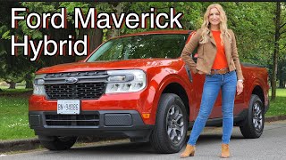2022 Ford Maverick Hybrid Review // Crazy good fuel economy!