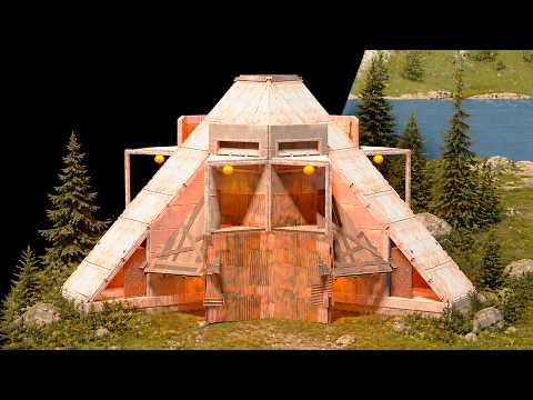 The Pyrax: Cheap & Cozy Solo Pyramid Base Design Rust 2026