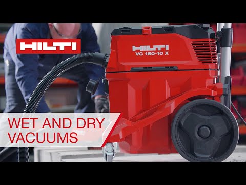 Hilti VC 150 Wet and dry construction vacuums - Powerful, compact, and mobile