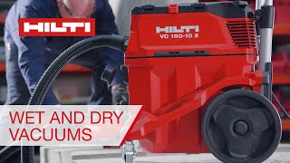 Hilti VC 150 Wet and dry construction vacuums - Powerful, compact, and mobile screenshot 4