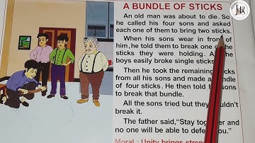 A BUNDLE OF STICKS STORY IN ENGLISH 