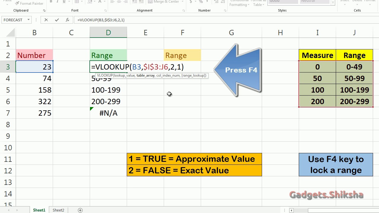 how to use vlookup in excel for long data sets