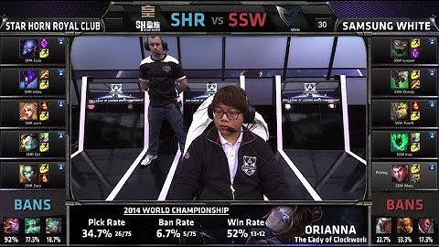 Samsung White vs Royal Club | Game 1 Grand Finals S4 Worlds LOL 2014 Playoffs | SSW vs SHRC G1 Full