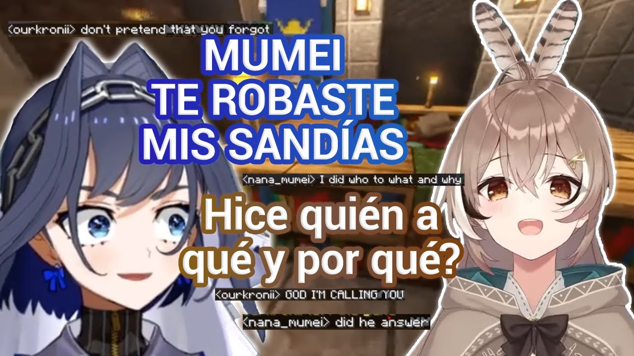 Mumei y Kronii tienen una cómica interacción por chat (Hololive Sub Español)
