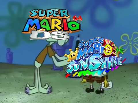 Super Mario 64 DS vs Super Mario Sunshine Music 3 (SpongeBob Wrong Notes)