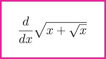 Square Root Inside a Square Root (Chain Rule)
