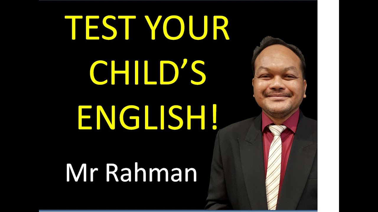 Test Your Child's English - Trial Lesson