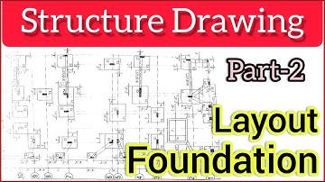 Structural Drawing for Residential Building |Foundation Layout |Urdu/Hindi |All About Civil Engineer