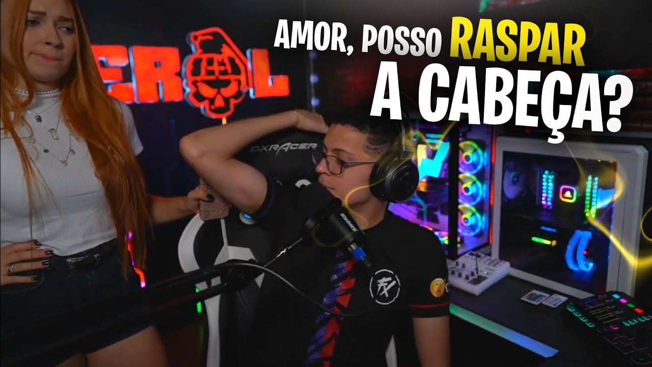 CEROL PEDE PERMISSÃO PARA RASPAR A CABEÇA E CAROL RESPONDE NA LIVE
