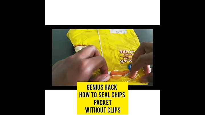 Genius Hack how to fold chips packet or bag without clips #shorts #viralshorts #viralhacks #chips