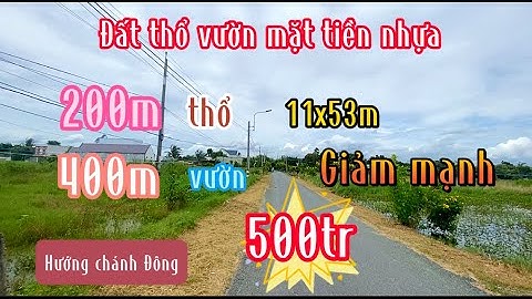 Đất Cần Giuộc Giá Rẻ| Anh chủ ngộp bank xã lỗ lô đất 600m mặt tiền đường nhựa.