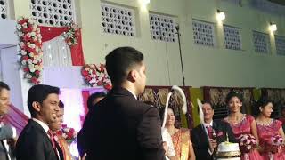 Popping Champagnemc Rajeshwedding Celebrationmangalore