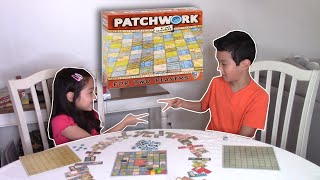 How to play Patchwork/Board game/Fun time with kids