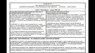 DUNN:  FILE =TOP.018; THEOLOGY OF APOSTLE PAUL; PP. 208-218; DOCTRINE OF ATONEMENT
