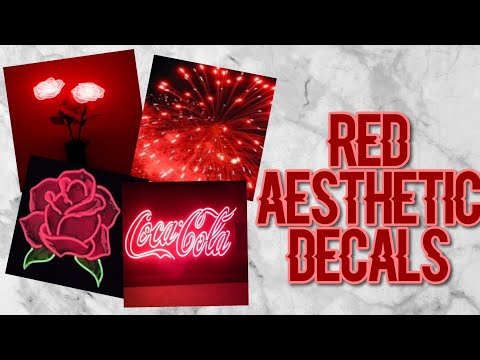 Aesthetic Red Decals Roblox