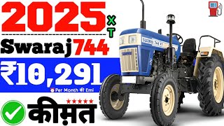 Swaraj 744 XT Tractor 50Hp 5 Star New Model 2025 Price🔥Speci📆On Road Price Swaraj 744 XT Emi ₹ 10k