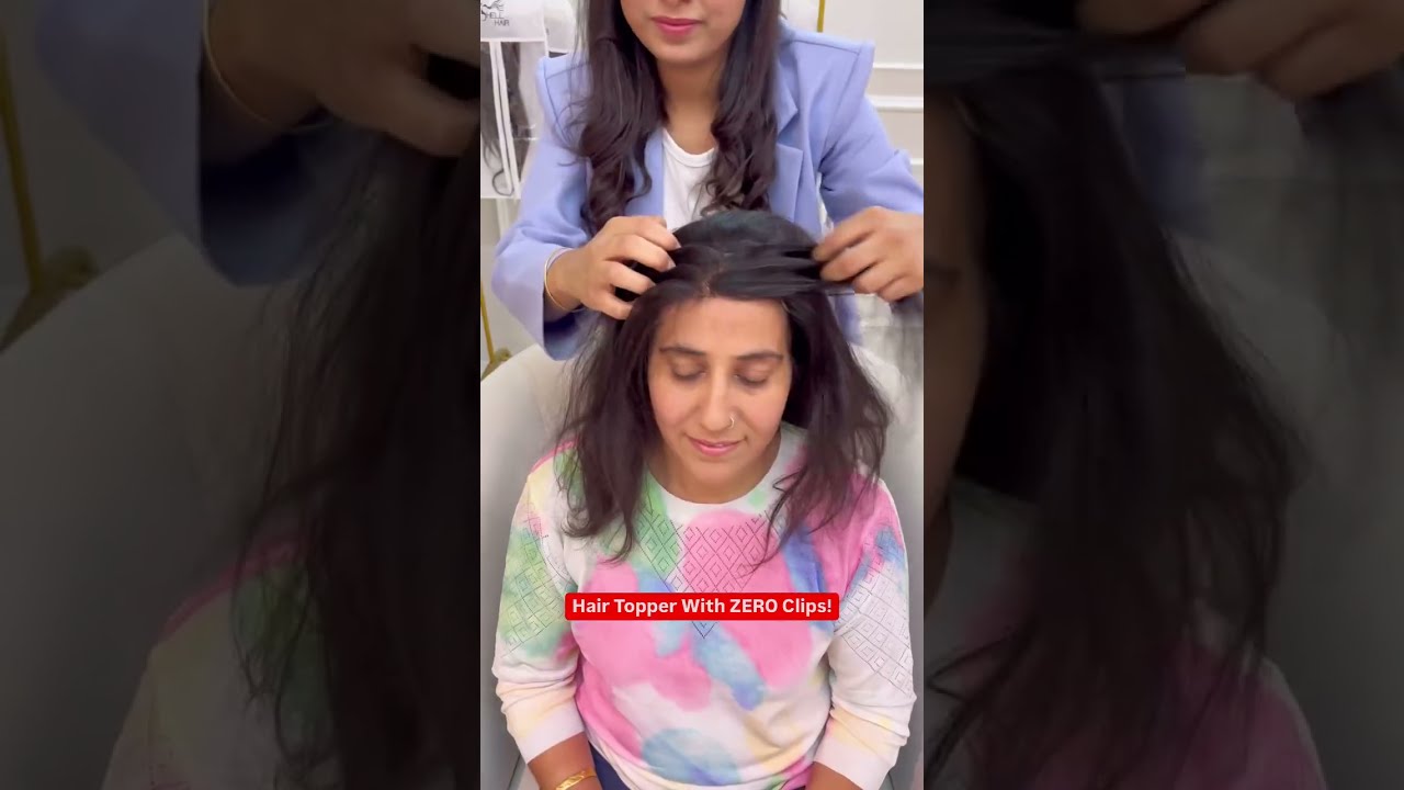 How To Cover Scalp Thinning | Halo Hairline Topper | THE SHELL HAIR