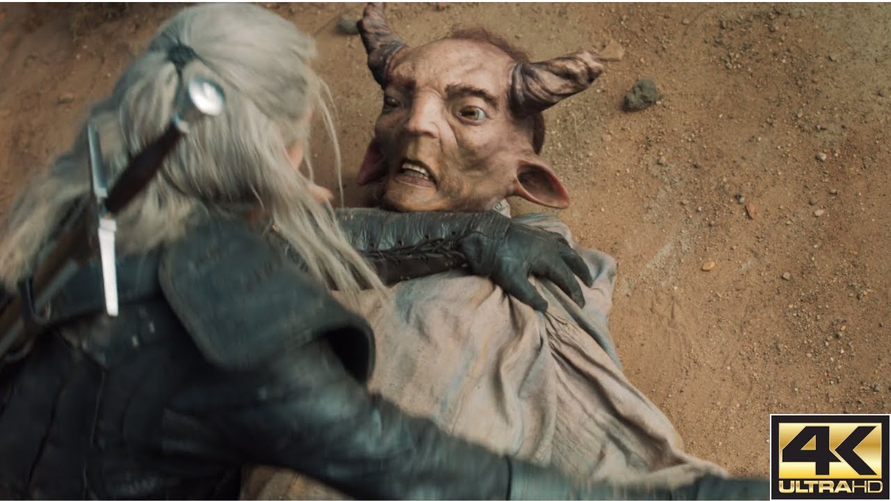 Geralt meets Torque the Sylvan (Fight Scene)-The Witcher S01E02 (NETFLIX) 2019