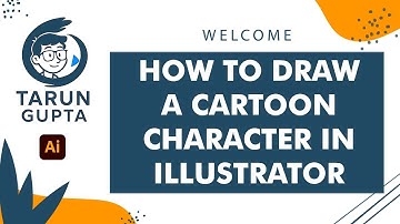 How to draw a Cartoon Character in Adobe Illustrator Drawing Tutorial Step by Step
