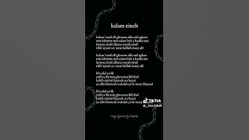 Thumbnail of Lirik lagu arab Kalam eineh ❤️❤️❤️❤️❤️❤️❤️❤️❤️❤️❤️❤️❤️💖💕💖💕💖💕💖💕💖💕💖 #song