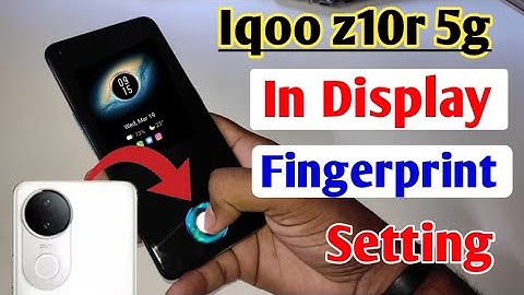 Iqoo z10r 5g me display fingerprint lock kaise lagaye / Iqoo z10r 5g fingerprint screen lock setting