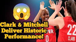 Caitlin Clark & Kelsey Mitchell Make WNBA History Against the Las Vegas Aces!" thumbnail