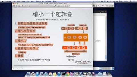 LVM逻辑卷的拉伸与缩小 [LinuxCast视频教程]