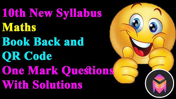 10th Maths Book Back and QR Code One Mark Questions with Solutions/3dsegments!!!