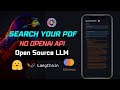 Search your pdf app using langchain chromadb and open source llm no openai api runs on cpu