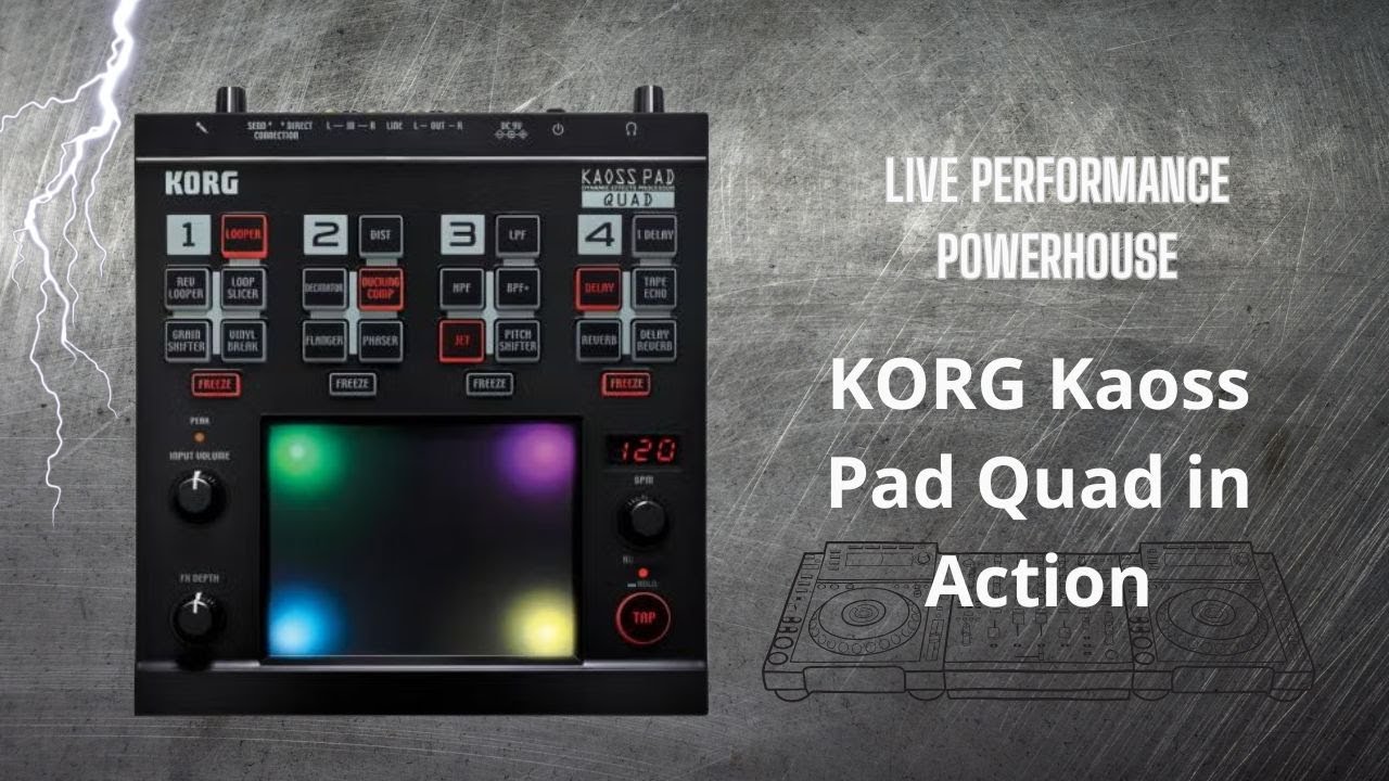 Live Performance Powerhouse: The KORG Kaoss Pad Quad in Action 
