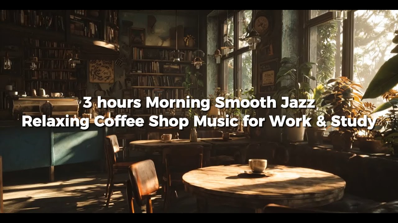 Morning Smooth Jazz ☕ | 3 hours of Relaxing Coffee Shop Music for Work ...