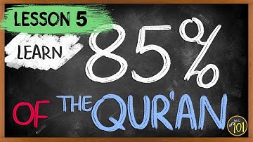 Understand 85% of the Quran with THIS frequency list - Lesson 5 | Arabic101