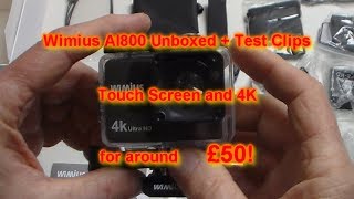 Wimius AI8000 Touch Screen 4K Action Camera Unboxed AND Lots of Test Clips! screenshot 4