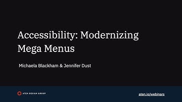Accessibility: Modernizing Website Mega Menus