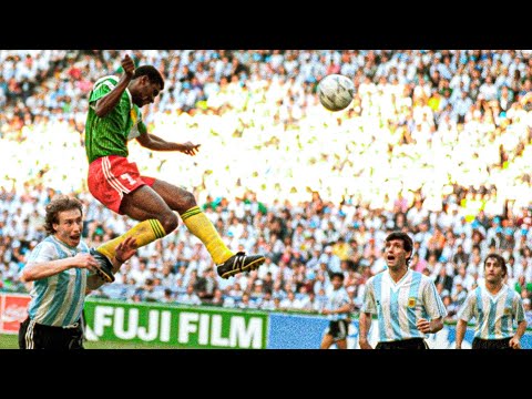 GREAT GOALS 🔥 - Omam-Biyik incredible jump! - Cameroon vs Argentina (FIFA World Cup Italy 1990)