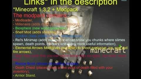 Minecraft 1.3.2 + 11 useful mods