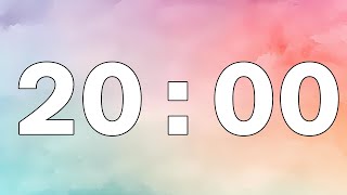 20 minutes Countdown Timer - Pastel Gradient Clouds Profile