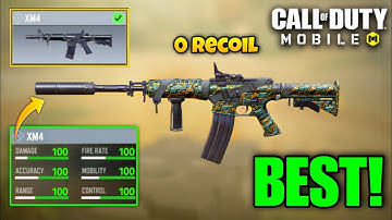 Deze "0 RECOIL" XM4 Gunsmith-accessoires! Het is GEBROKEN Seizoen 1 in COD Mobile (BESTE UITRUSTING)