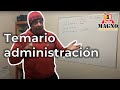 Temario sobre administración