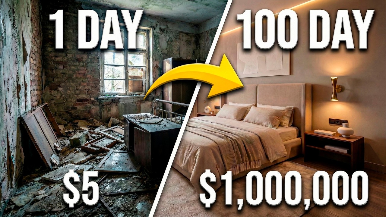 100 БЕЗУМНЫХ ДНЕЙ РЕМОНТА! Преображение дома до и после | Из старого дома в роскошный современный...