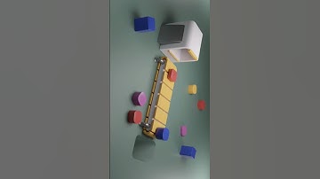 Conveyor Belt Animation | Satisfying Blender Animations #blender #animation #satisfying