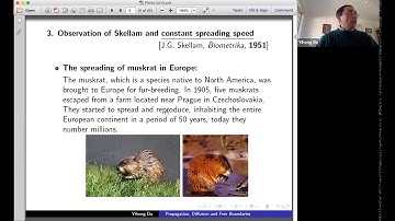 8th PRCM: Yihong Du, Propagation, diffusion and free boundaries (plenary)